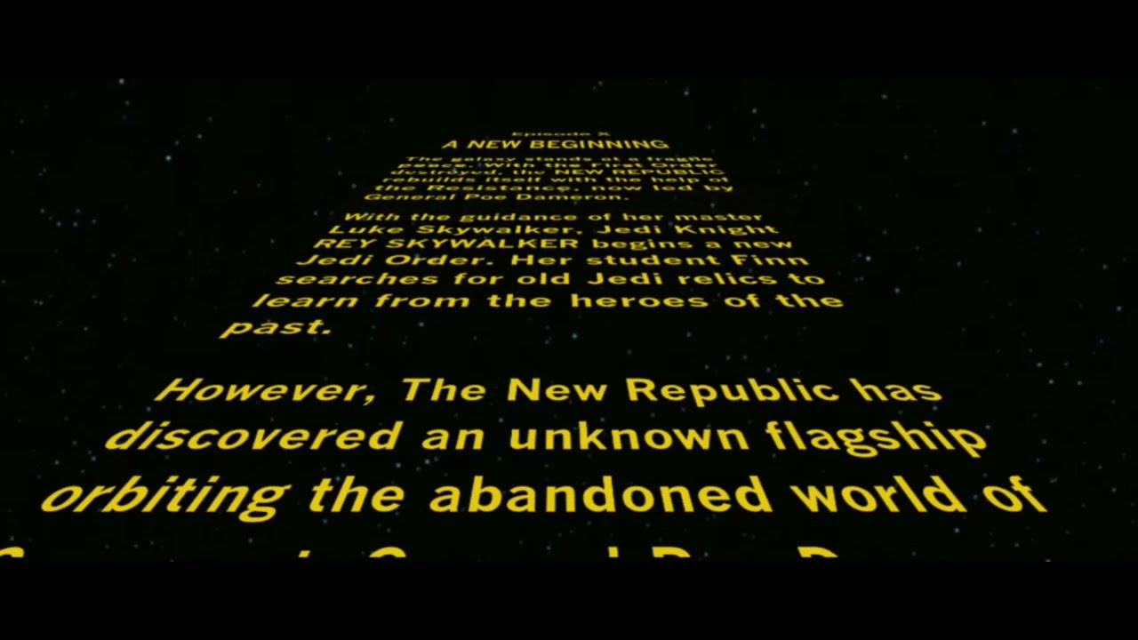 Star Wars: New Jedi Order Movie - Opening Crawl (FAN-MADE)