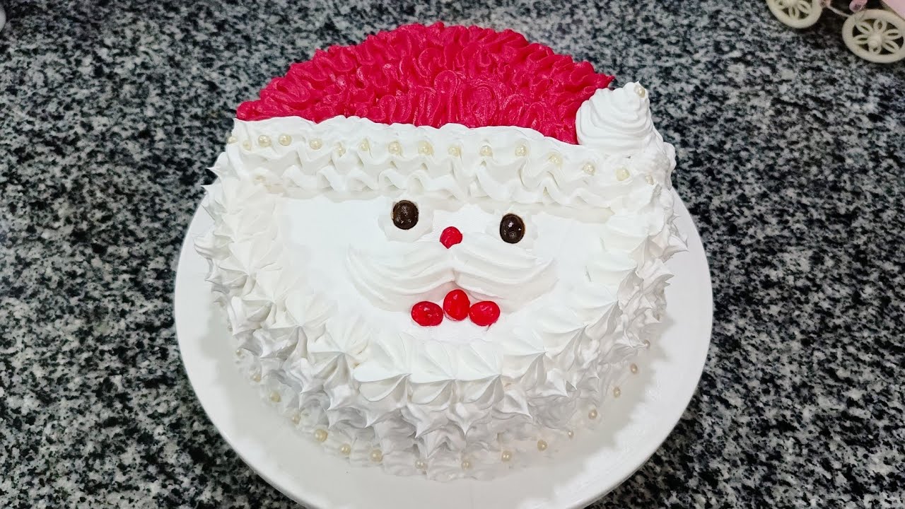 تورتة رأس السنة الميلادية,تورتة بابا نويل Santa Claus New Year's cake Christmas #مطبخ_وأفكار_سونا