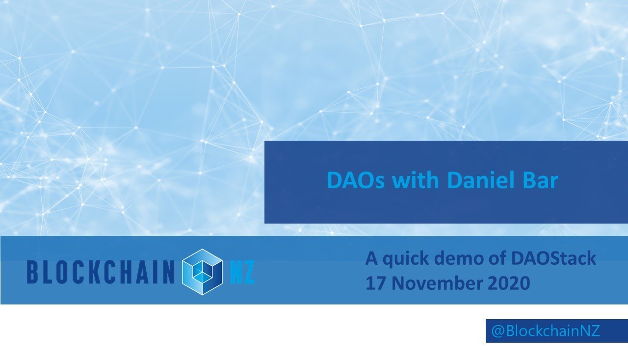 DAOs with Daniel Bar: A quick demo of DAOStack