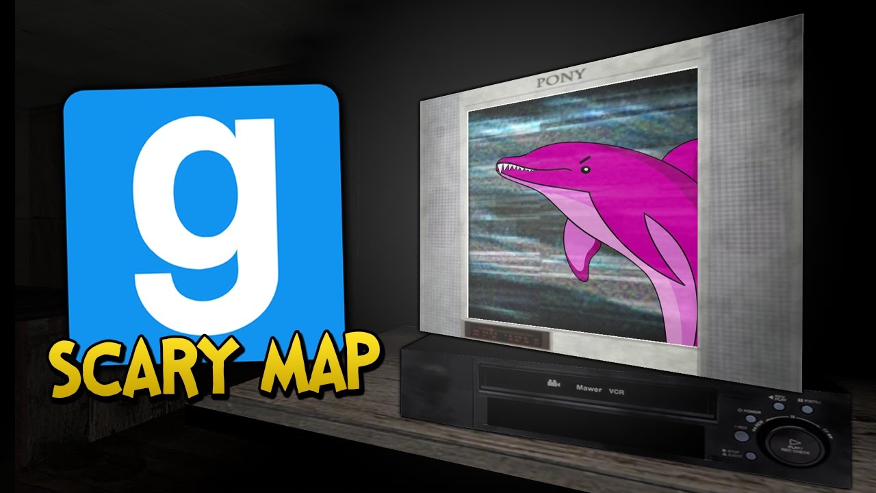 Gmod Scary Map Funny Moments - Haunted School, Killer Dolphin and More! (Garry's Mod)