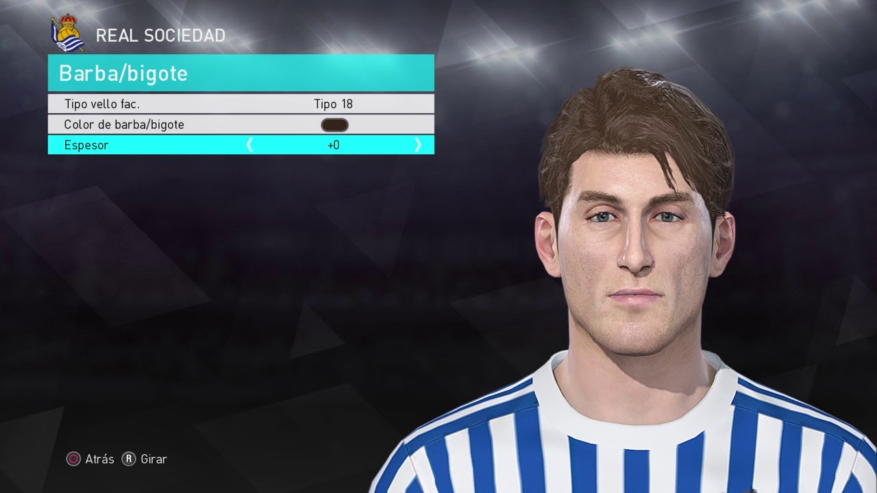 Álvaro Odriozola face (Real Sociedad) PES 2018