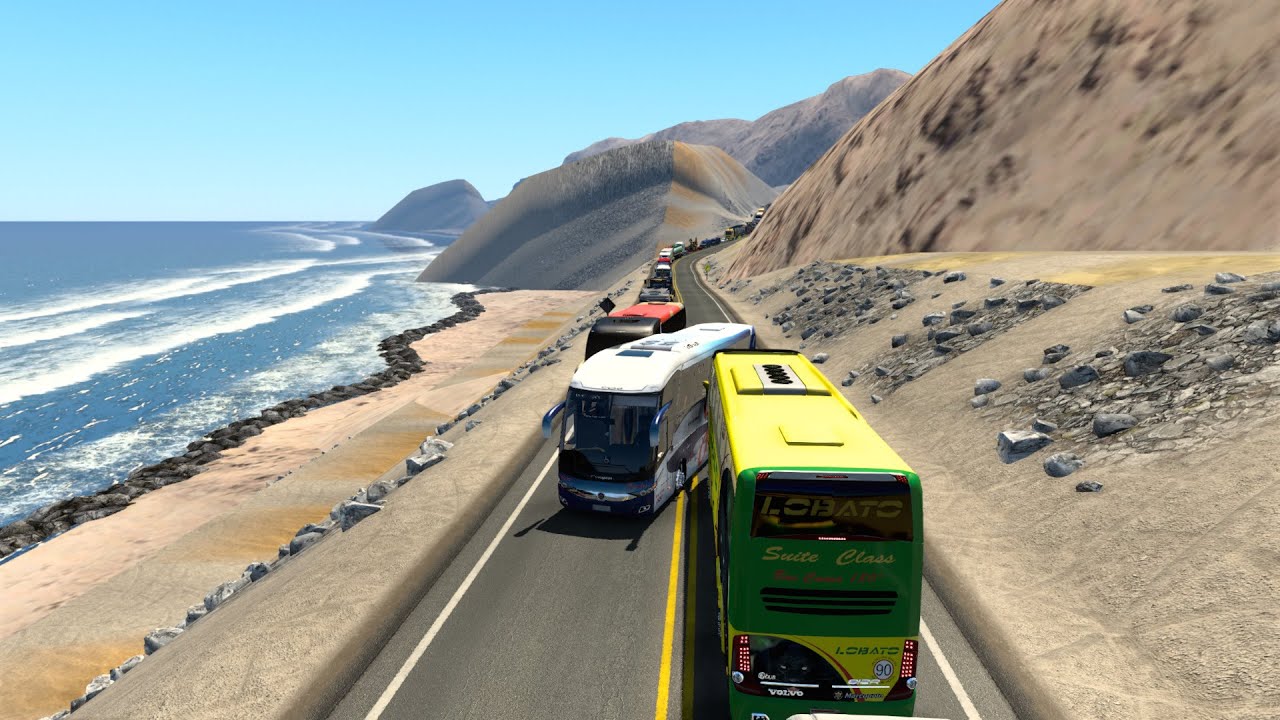 Carreteras de Peru | Viajando Por la Panamericana Sur de Lima a Nazca | Scania New g7 1200 6x2 Junin