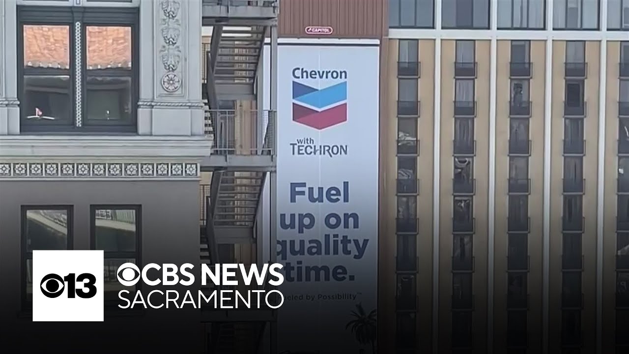 10-story-tall billboard put up in downtown Sacramento