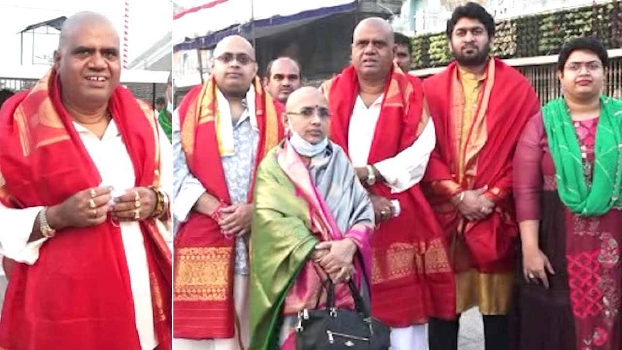Minister Avanthi Srinivas Visits Tirumala Temple With His Family | Political Qube