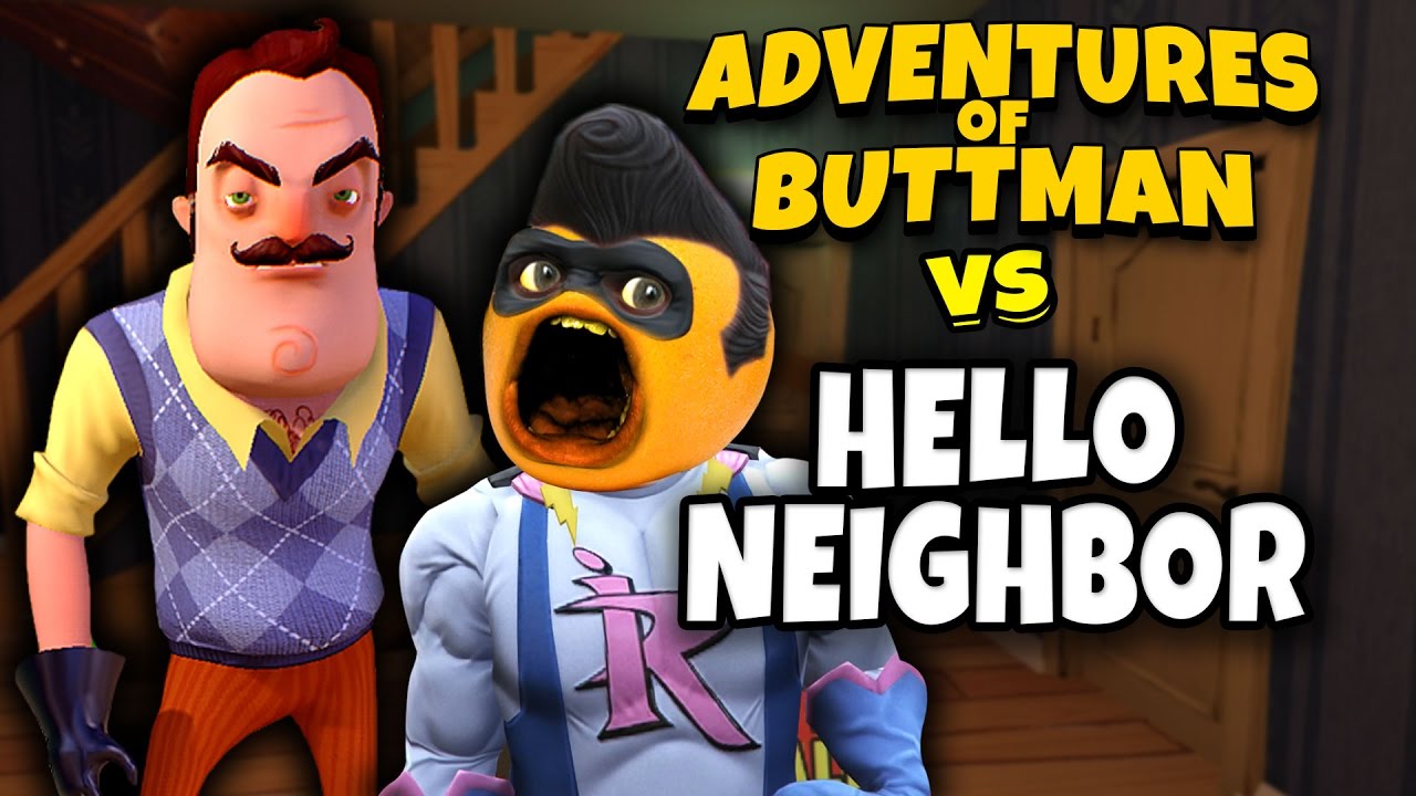 Adventures of Buttman #22: HELLO NEIGHBOR! (Annoying Orange GTA V)