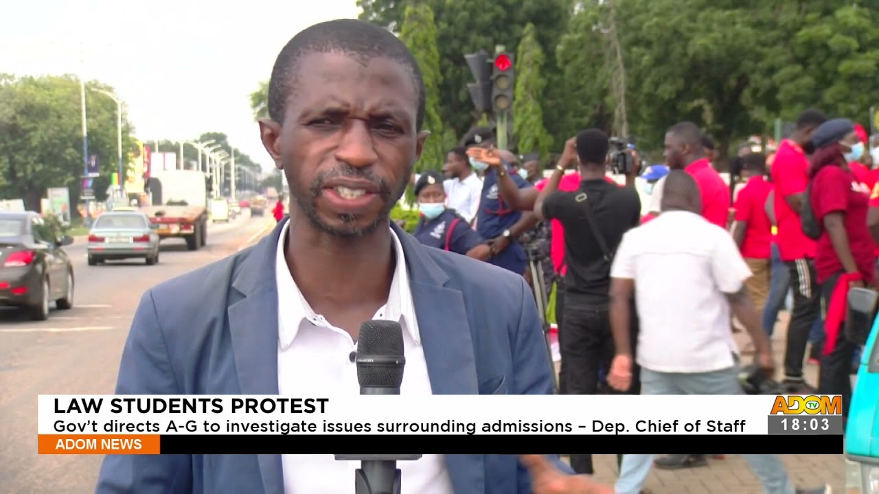 Law Students Protest &ndash; Adom TV News (20-10-21)