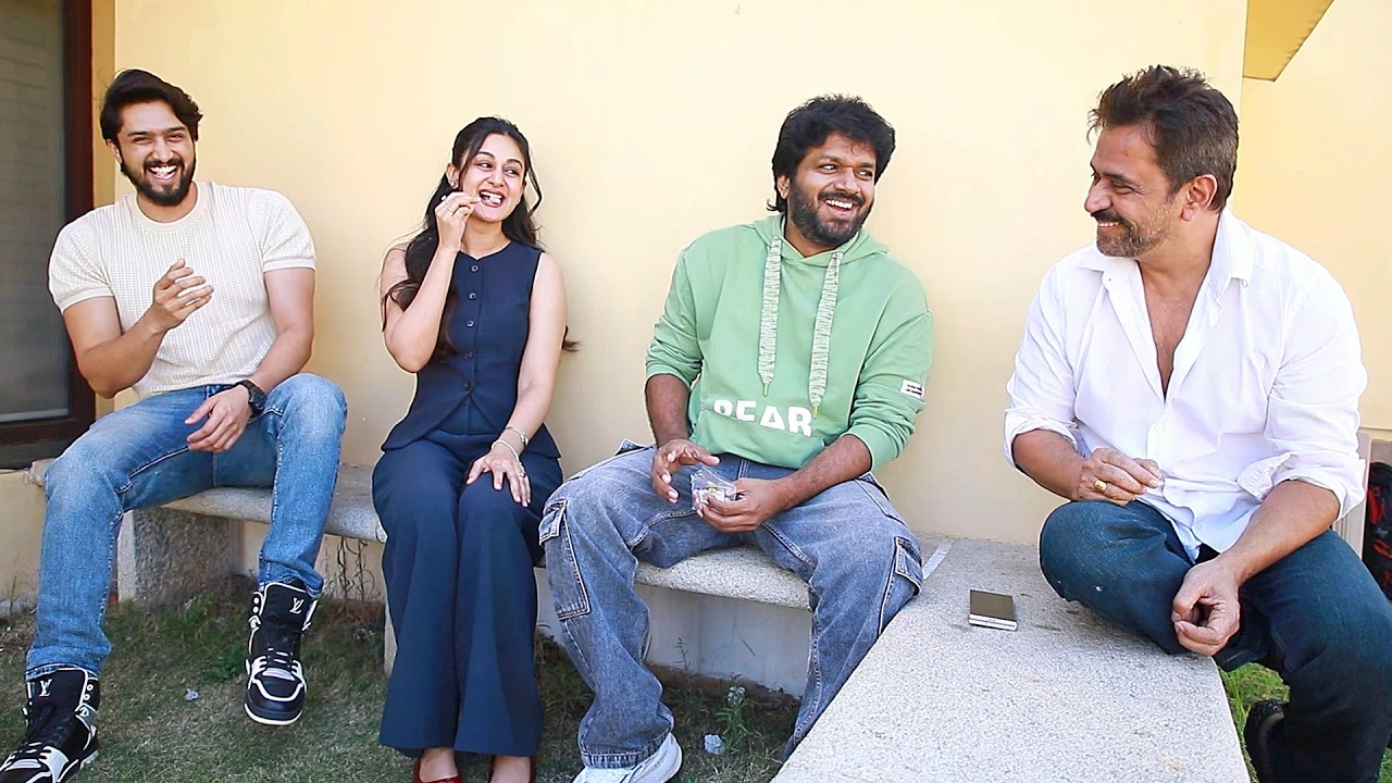 Anil Ravipudi Fun With Seetha Payanam Movie Team | Arjun Sarja | Aishwarya Arjuna | Niranjan