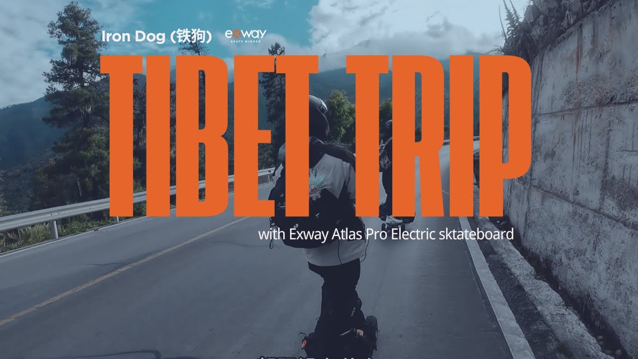 (A)Epic Tibet Crossing on an ALL-TERRAIN Electric Skateboard (Atlas Pro)