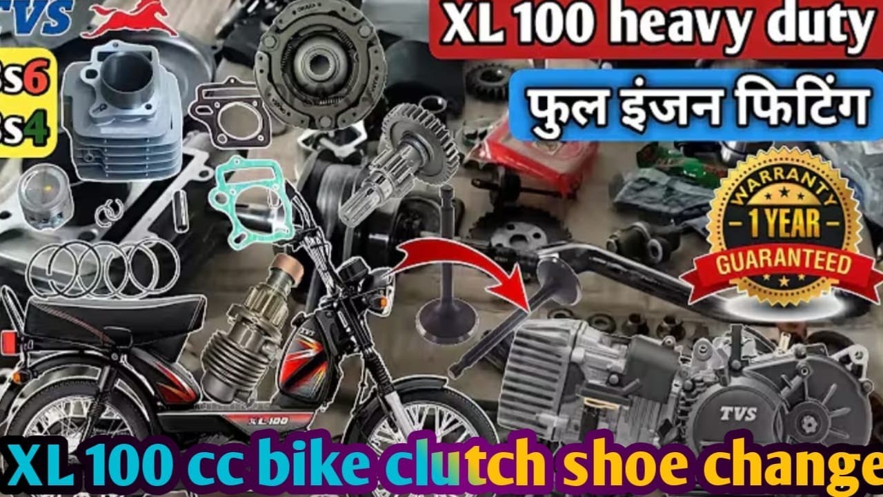 TVS XL 100 clutch plate changing  fitting