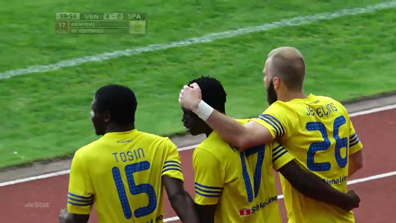 Adeleke Akinyemi, FK Ventspils (Nigerian striker with huge potential)