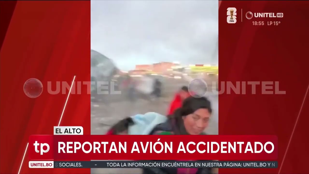 Urgente: Reportan un avión accidentado en El Alto