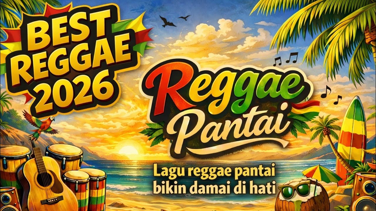 BEST REGGAE 2026 🌴 Musik Reggae Pantai Bikin Damai di Hati | Teman Santai & Ngopi