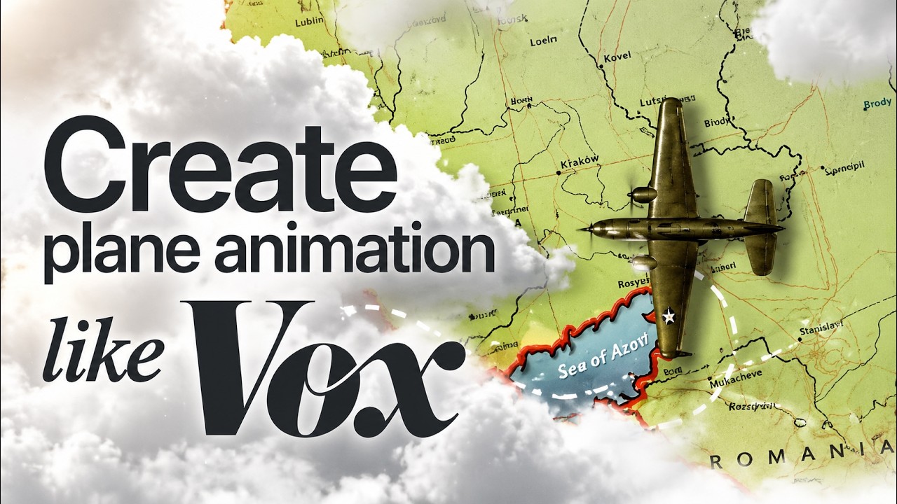 Vox Style Airplane Animation in After Effects | Easy Tutorial