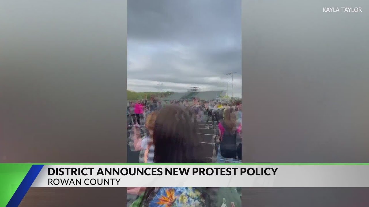 Rowan County superintendent announces new protest policy