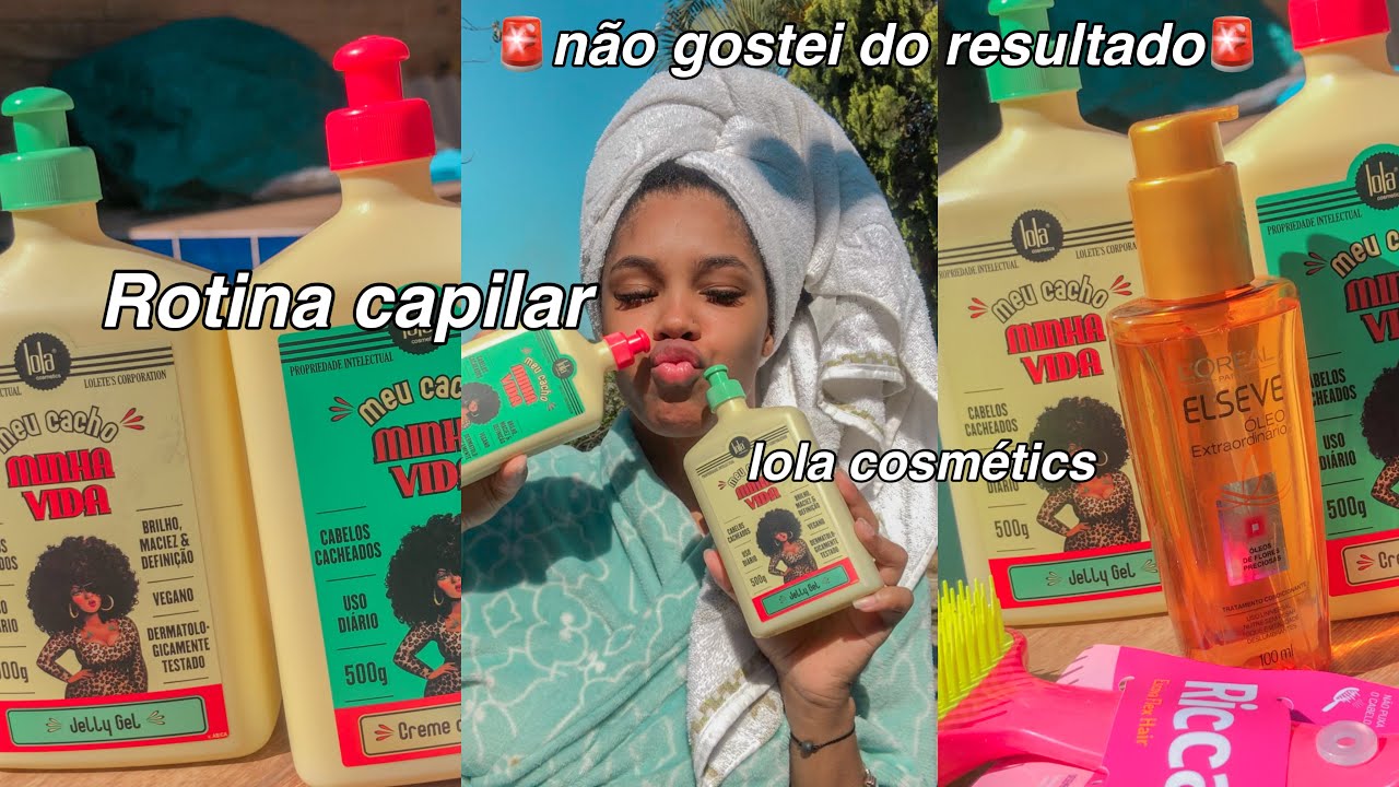 Rotina capilar usando apenas lola cosmétics | Aline gabriela