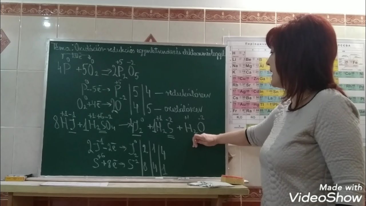 Oxidációs-redukciós egyenletrendezés elektronmérleggel (9.oszt.)1.rész