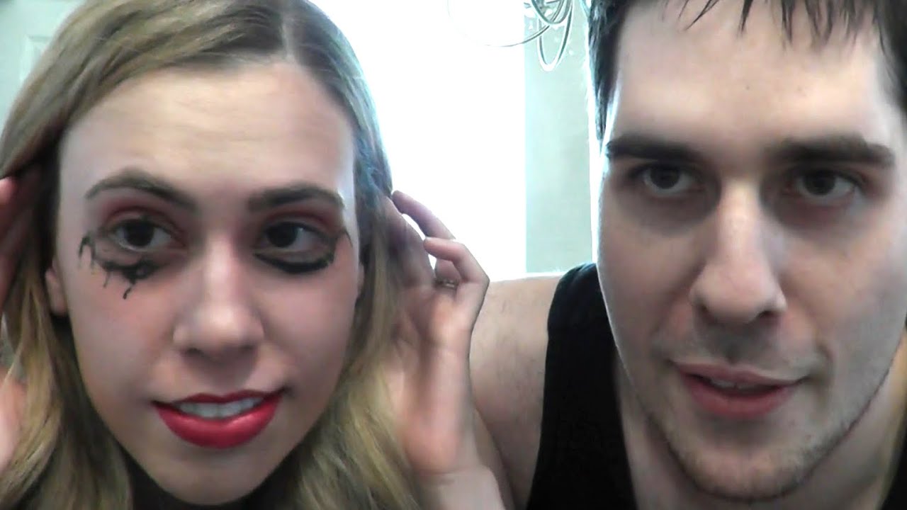 HUSBAND DOES MY MAKE UP CHALLENGE!