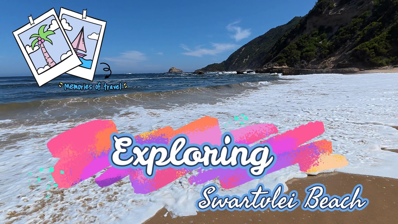Taking a relaxing walk on Swartvlei #beach and finding rock pools