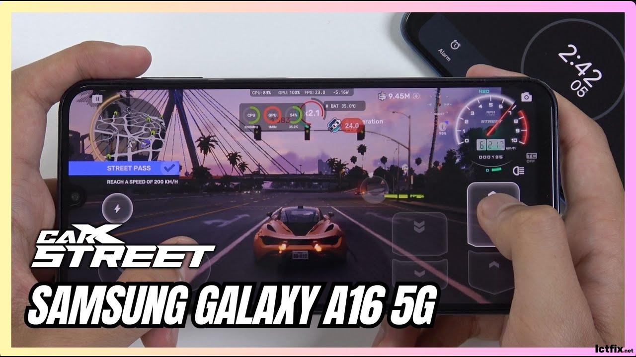 Samsung Galaxy A16 5G CarX Street Gaming Test | Dimensity 6300 5G | 90Hz Display