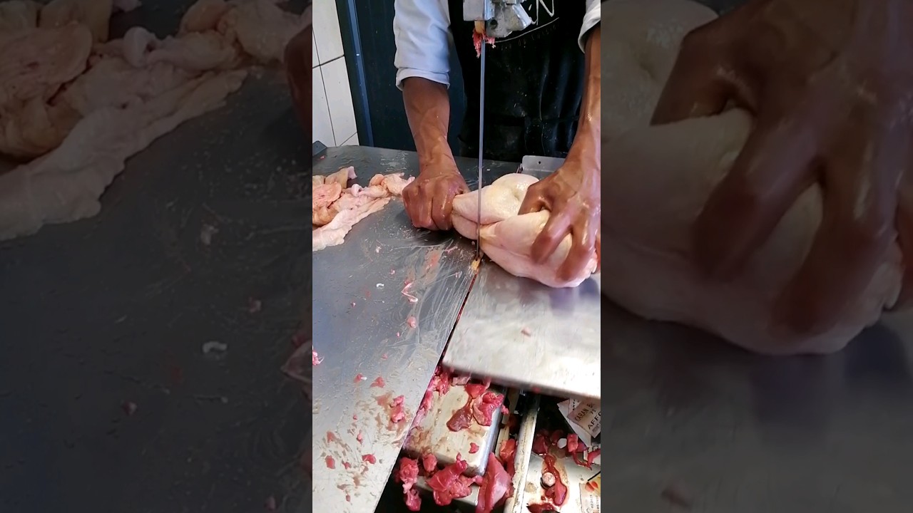 🔪Chicken Cutting Skill With Machine | Fresh Chicken Cutting Skill #shorts #viral #viralvideo