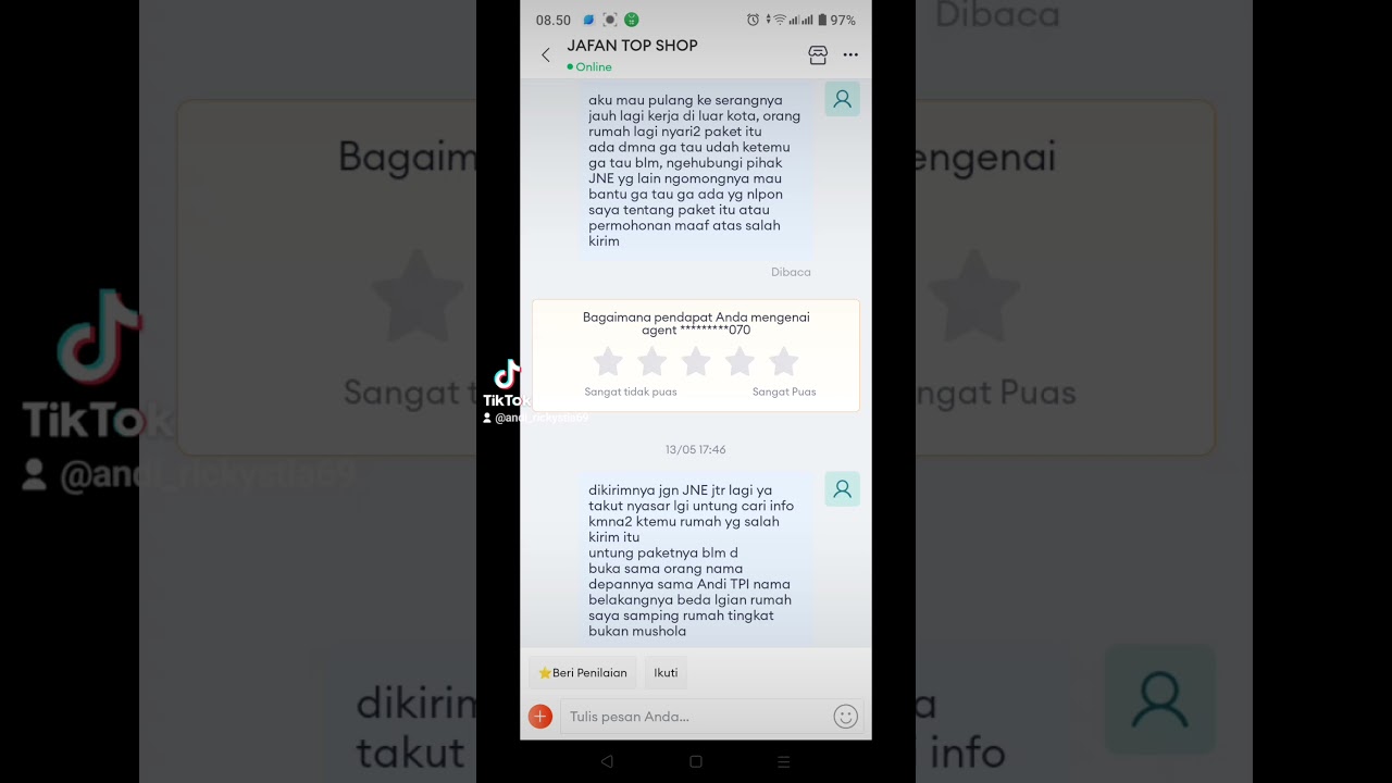 JNE parah kiriman ga pernah sesuai suka kirim asal2an dan menunda kiriman #jne