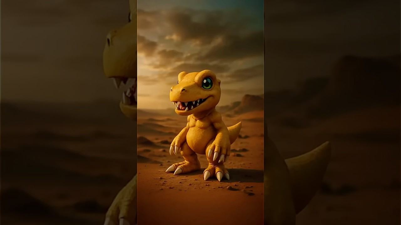 Agumon&rsquo;s EPIC Evolution to WarGreymon! #shorts #digivolution #digimon