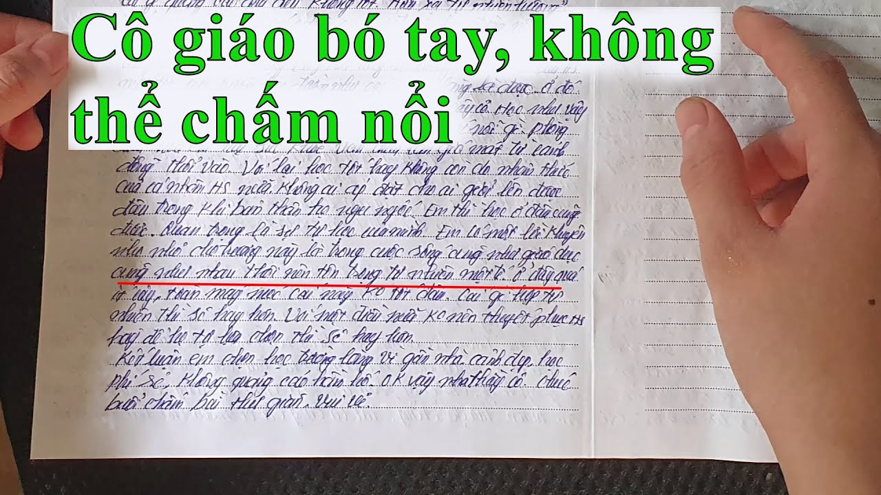 Cô giáo không dám chấm bài văn này #246