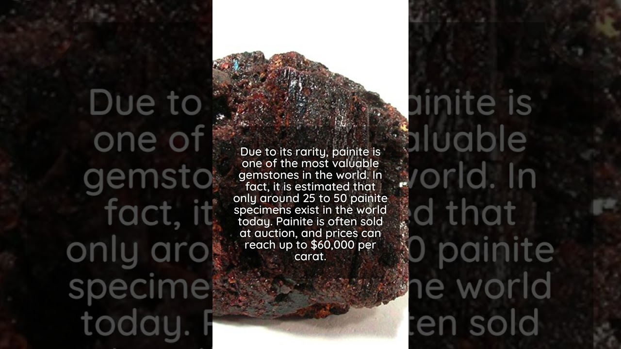 Painite - CRYSTALS & GEMSTONES 101 #shorts