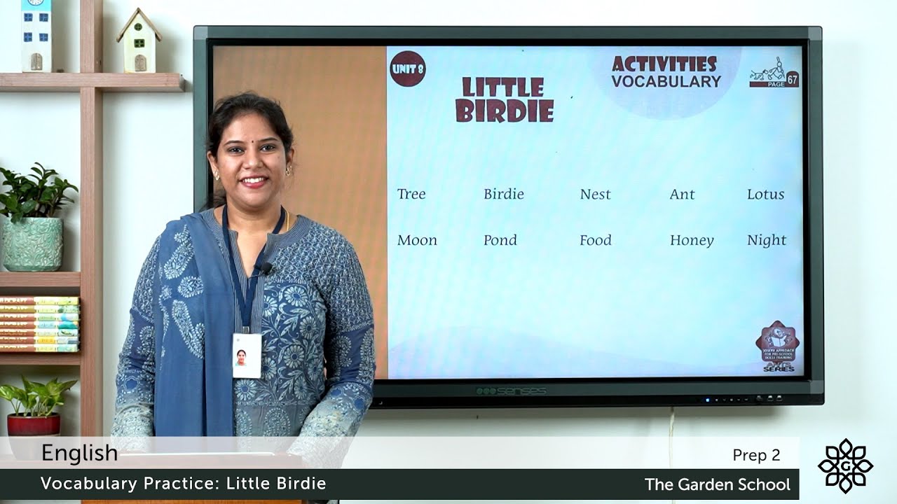 Prep 2 English Vocabulary Practice Little Birdie | Explained in Malayalam