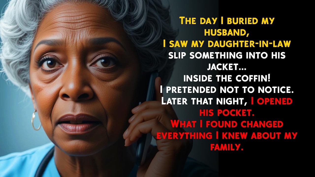 At the funeral, I saw my daughter-in-law do something strange… what I found later changed everything