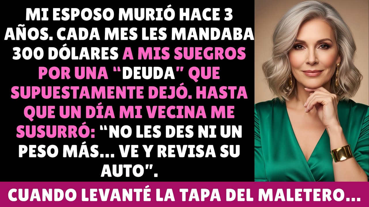 Mi marido falleció hace tres años. Pagaba 300 dólares a mis suegros y descubrí la mentira