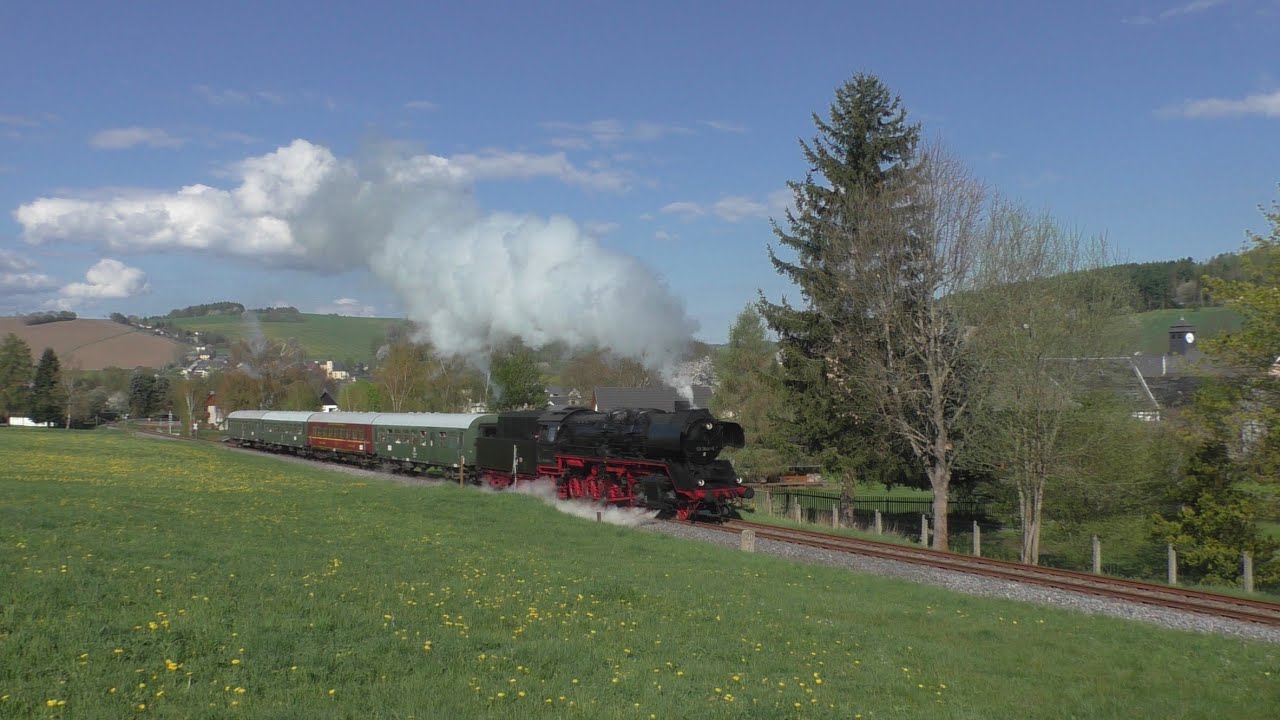 Dampf auf der Erzgebirgischen Aussichtsbahn 07.05.2022