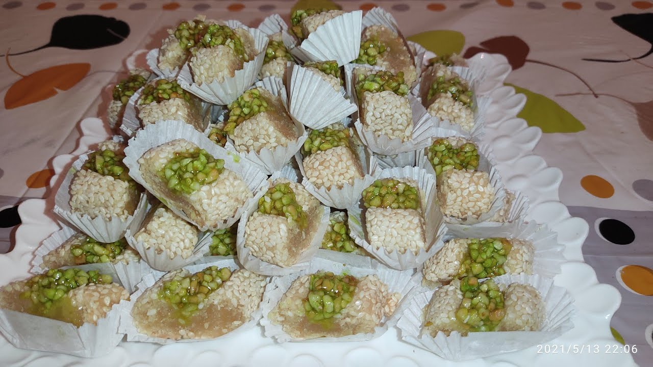 دائما مع حلويات السبوع ومع السهل والسريع/حلوة الساقية باللوز بطريقة مفصلة ومبسطة