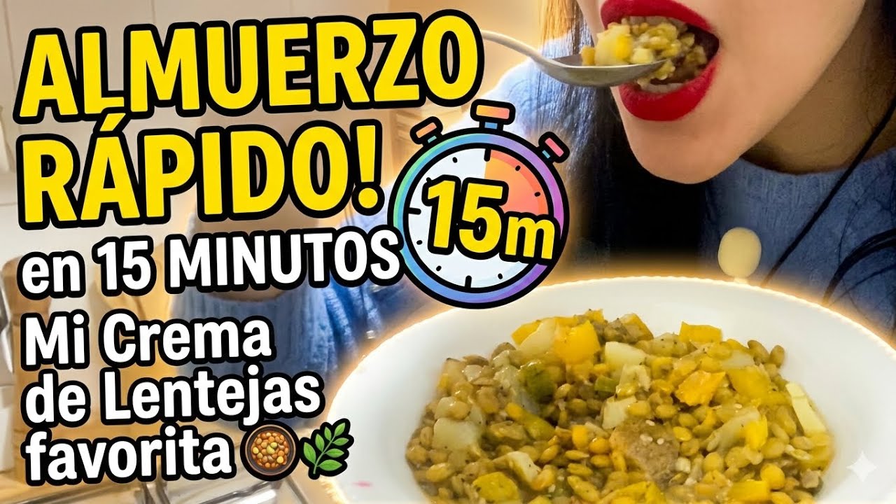 Receta #11: Crema de Lentejas (Sana, proteica y reconfortante) ✨🥣