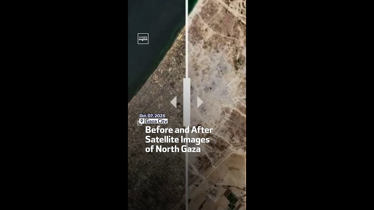 Before and After Satellite Images of North Gaza