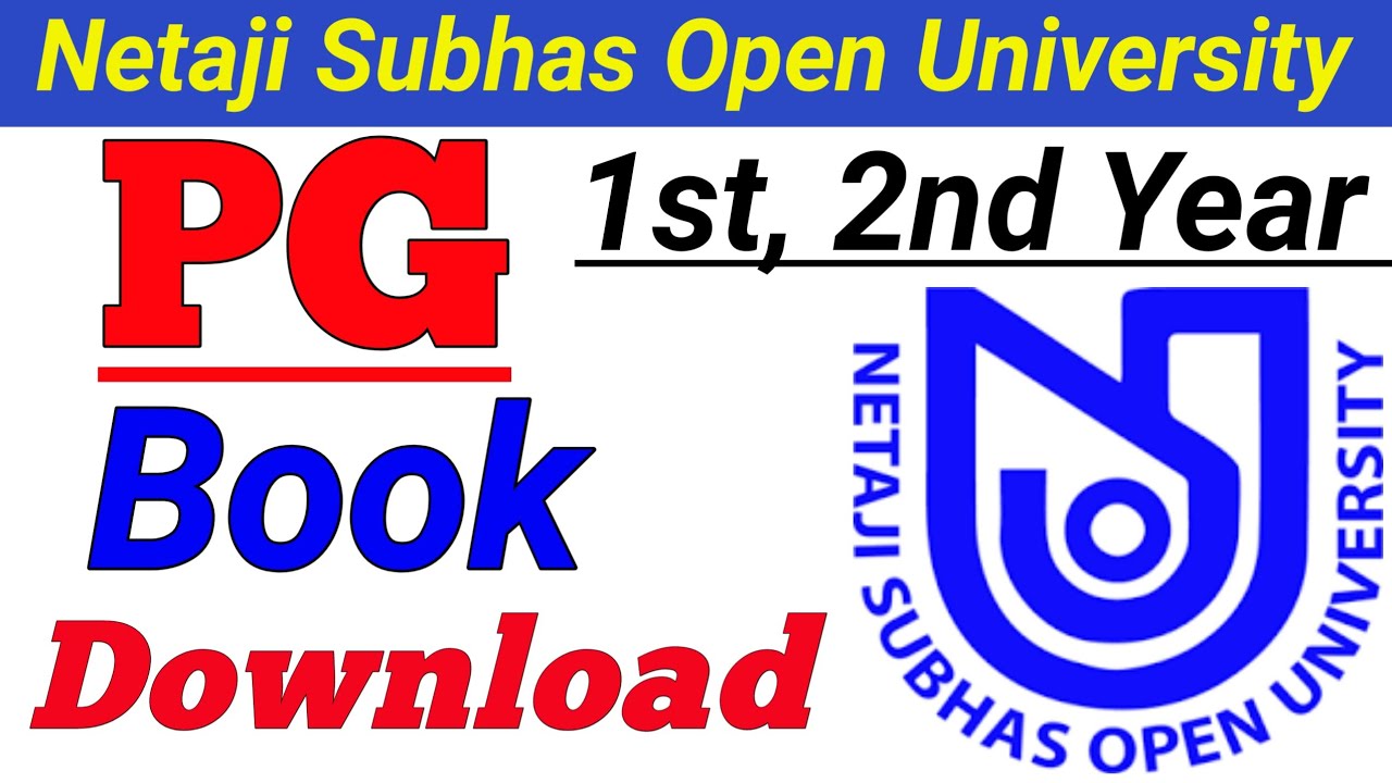 NSOU PG Book Download | NSOU PG Book | Pg 1st, 2nd Year Book Download | nsou university | Pg Book |