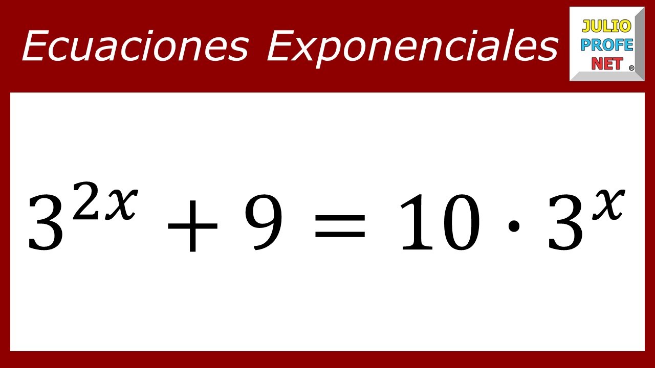 Ecuaciones exponenciales | Ej. 6 #julioprofe