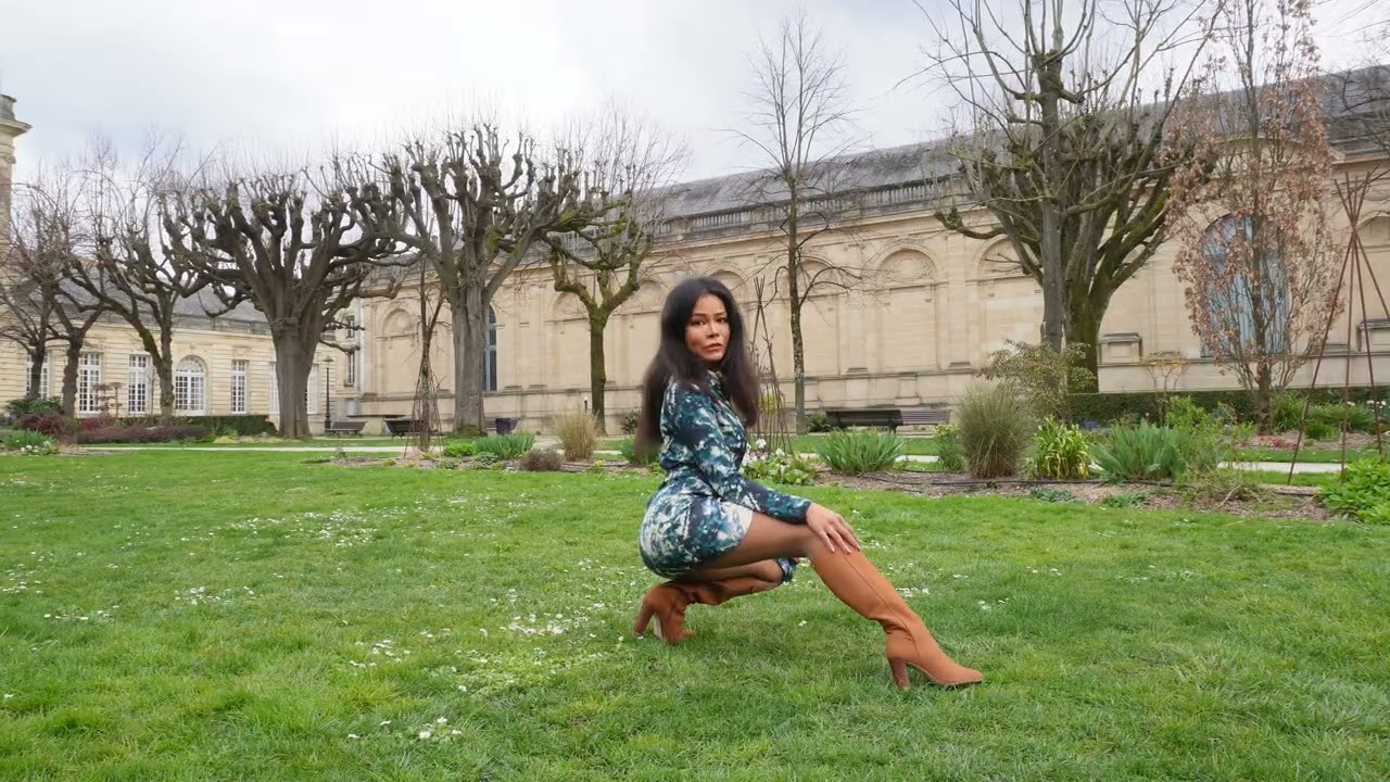 “What I Wore to a Museum Park Shoot 🌿 | Boots & Cappuccino Tights”