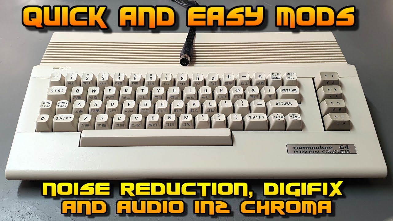 C64 quick and easy mods - SID noise reduction, Digifix, and Audio IN2 Chroma