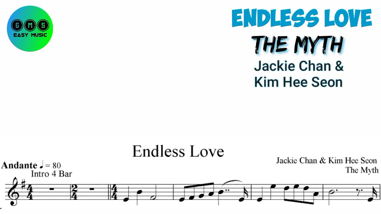 [BackingTrack] Endless Love - OST The Myth, Jackie Chan [Violin Sheet Music]