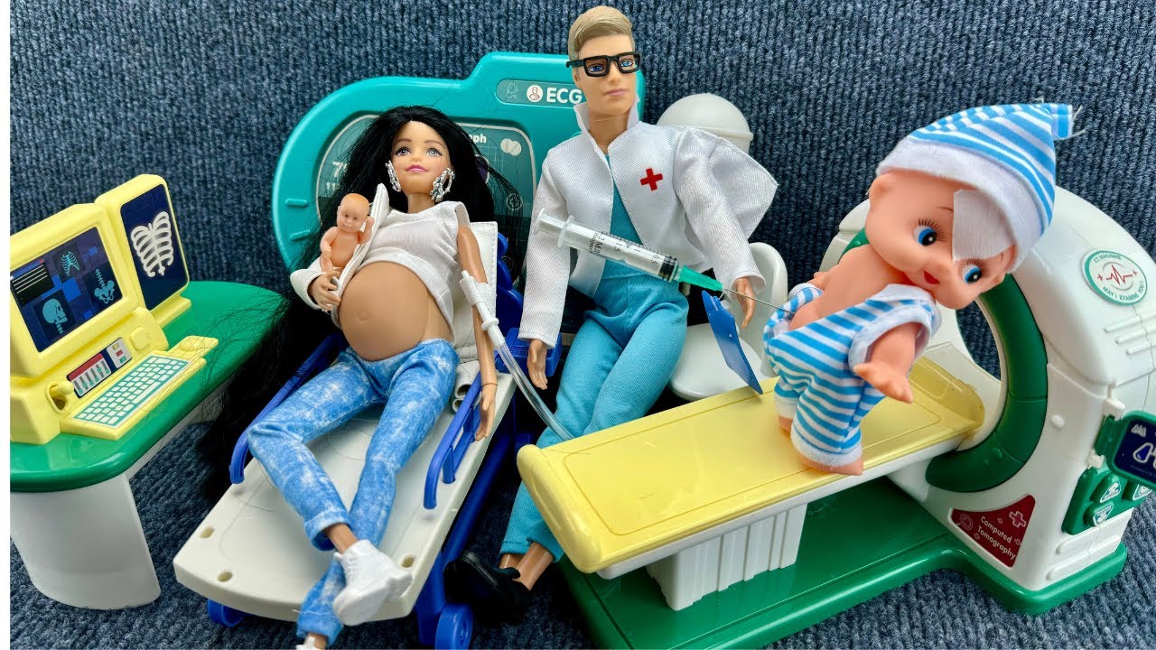 13Minutes Satisfying with Unboxing Doctor Toys,Ambulance Playset Collection ASMR,Falling off a swing