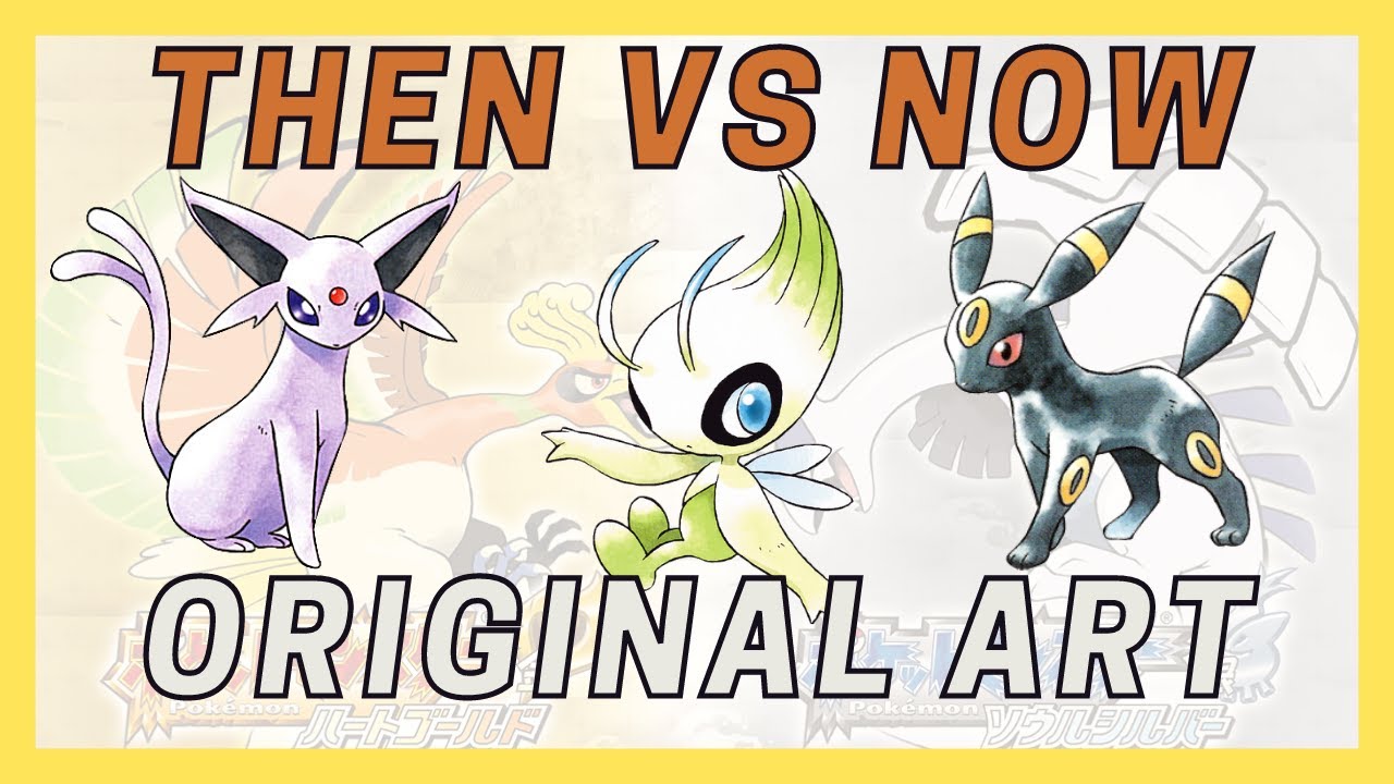 Johto 100 Pokemon Original Artwork Then vs Now [Ken Sugimori]
