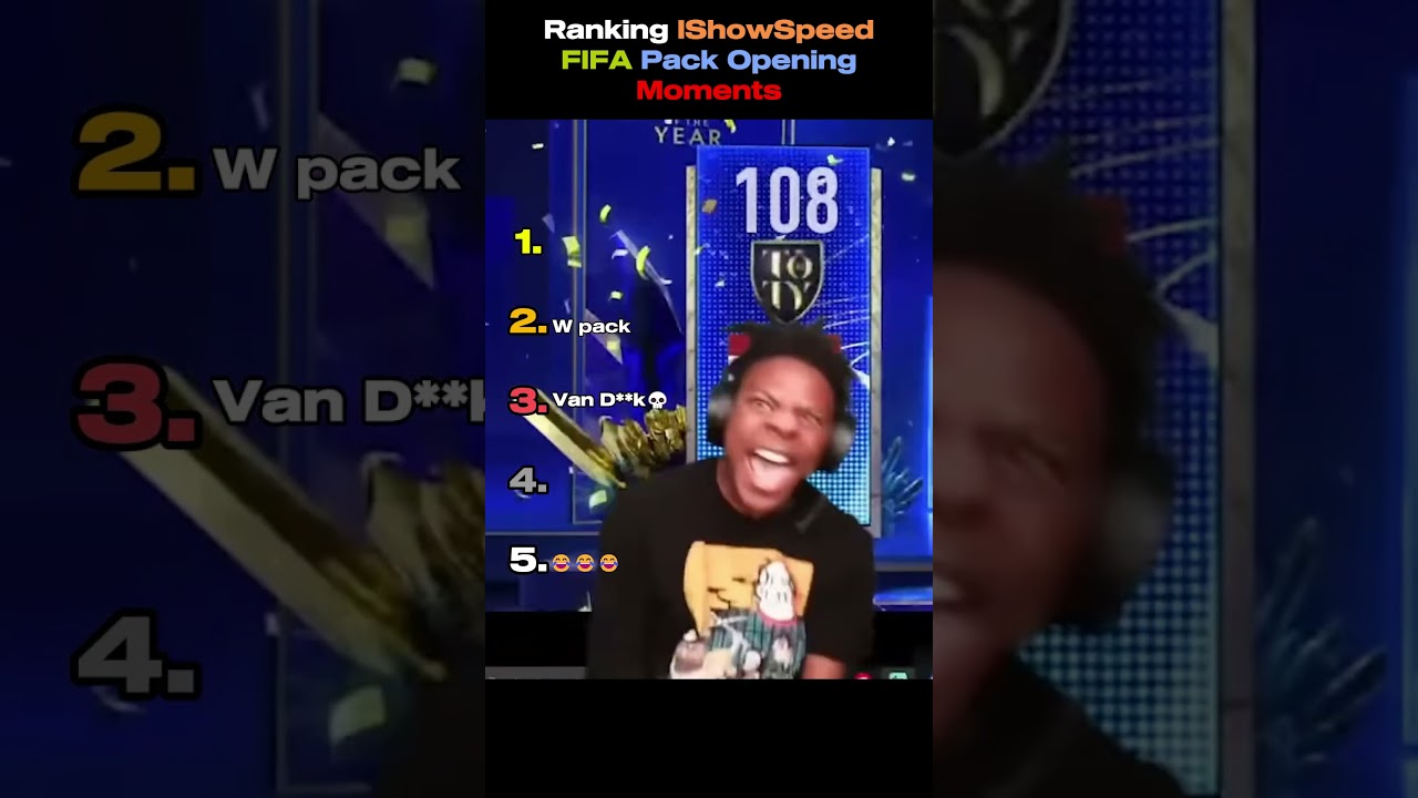Ranking IShowSpeed FIFA card opening moments🤣 #ishowspeed #shorts #viral