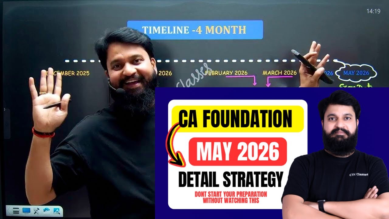 CA Foundation May 2026 Strategy I CA Foundation May 2026 Batch 