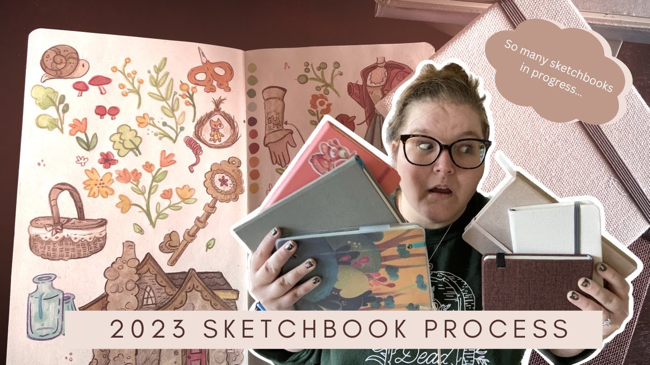 My Art Process and Sketchbook Practice in 2023 | With Tips on How to Grow and Become a Better Artist