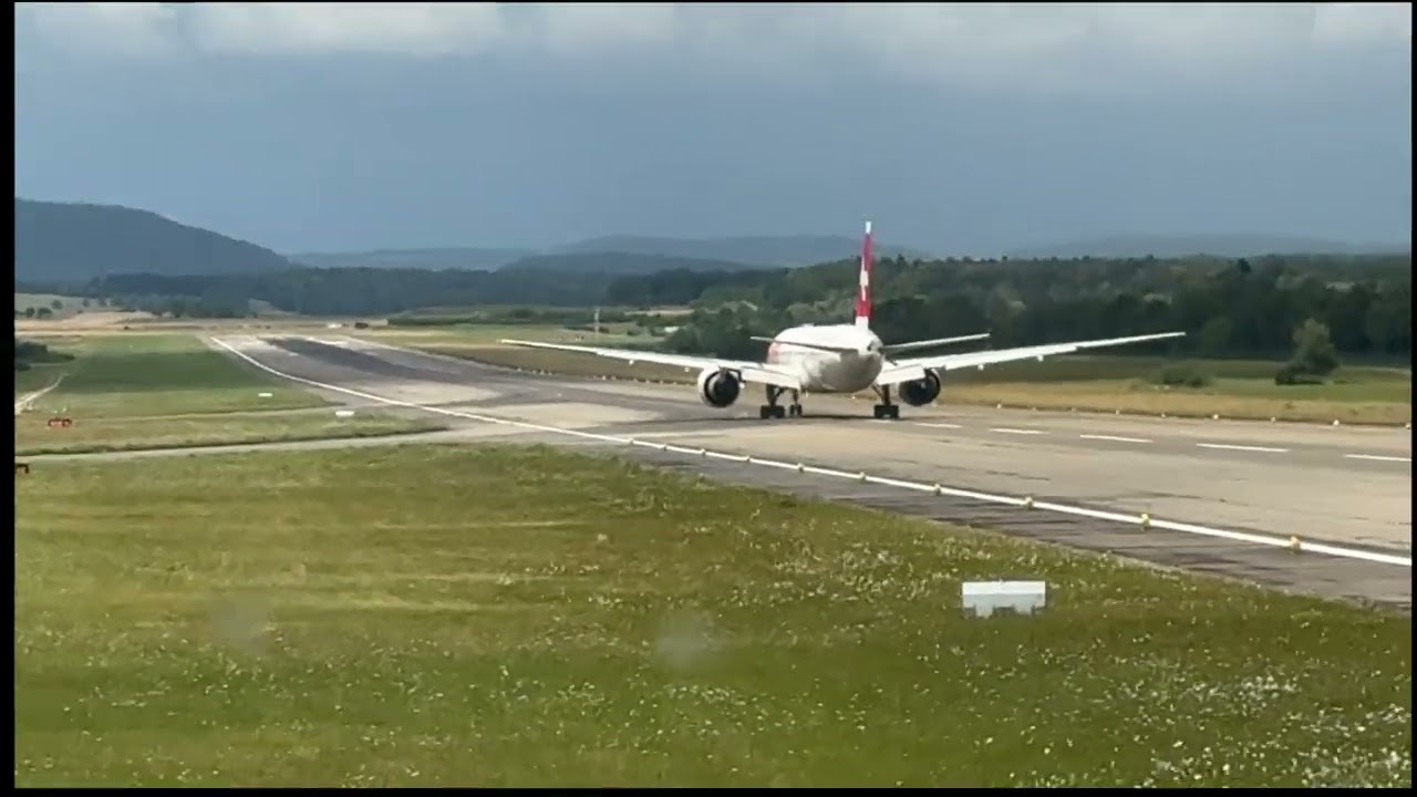 Taking off from Zurich Airport