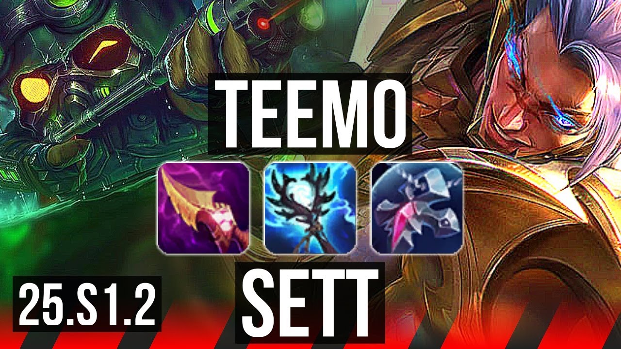 TEEMO vs SETT (TOP) | Rank 4 Teemo, 2200+ games | NA Challenger | 25.S1.2