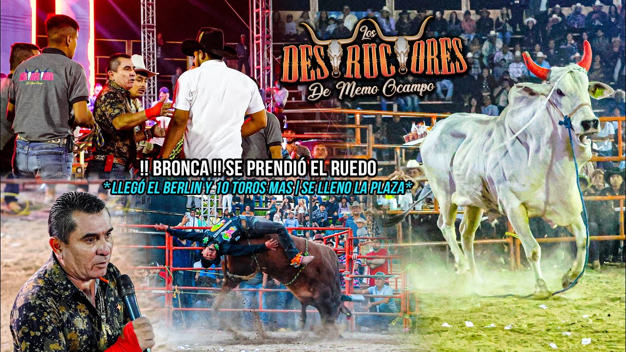 !!BRONCA!! SE PRENDIÓ EL RUEDO | LLEGÓ BERLIN Y 10 TOROS MAS | Los Destructores Salvatierra Gto 26