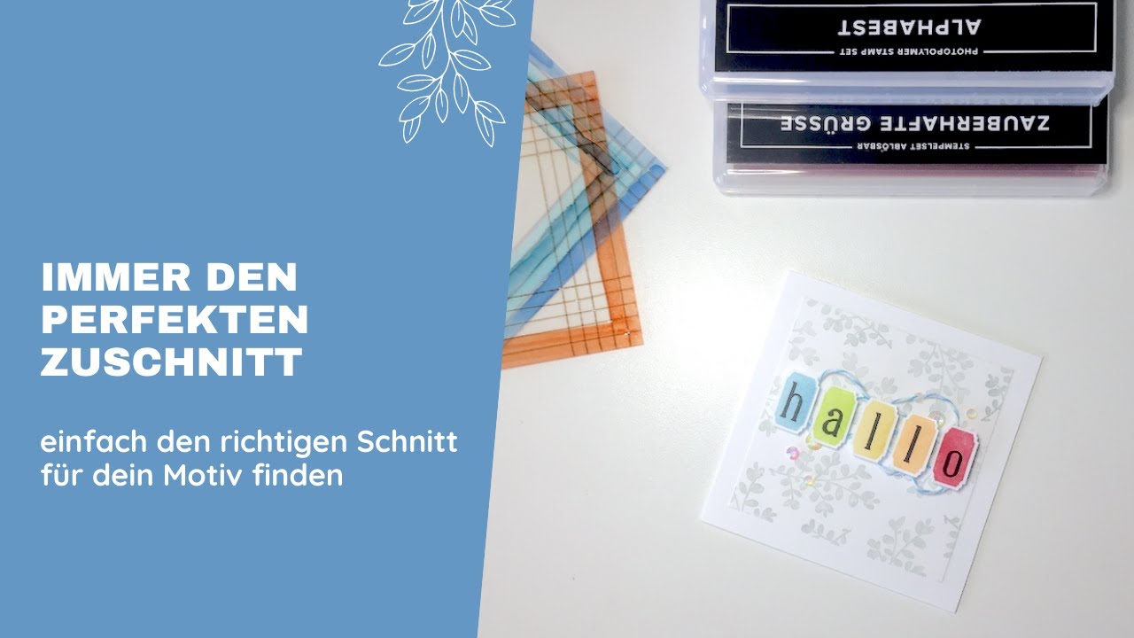 Immer den perfekten Hintergrund zuschneiden | mit Stampin'Up Alphabest & Zauberhafte Grüße