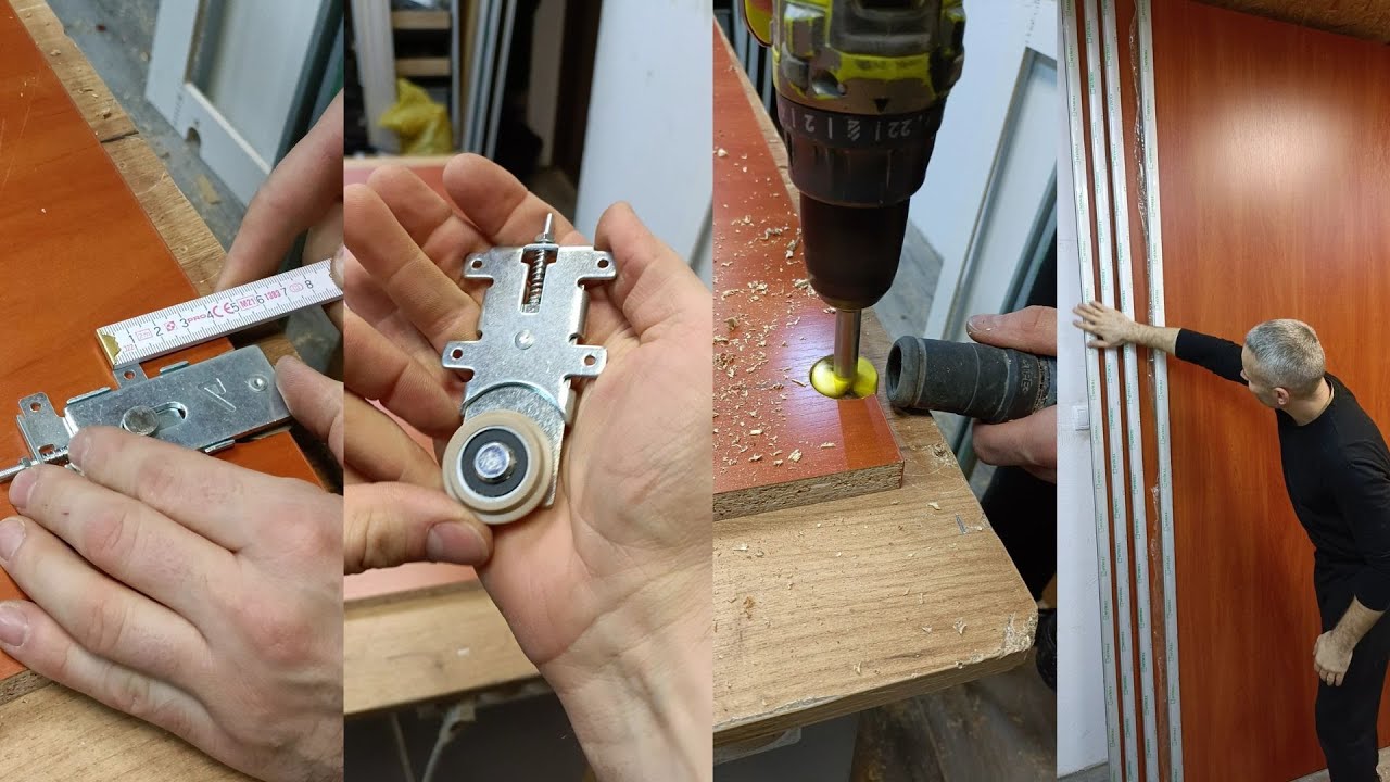 Как собрать дверь шкафа-купе 📐 сборка тележек, севролл 🤳✅